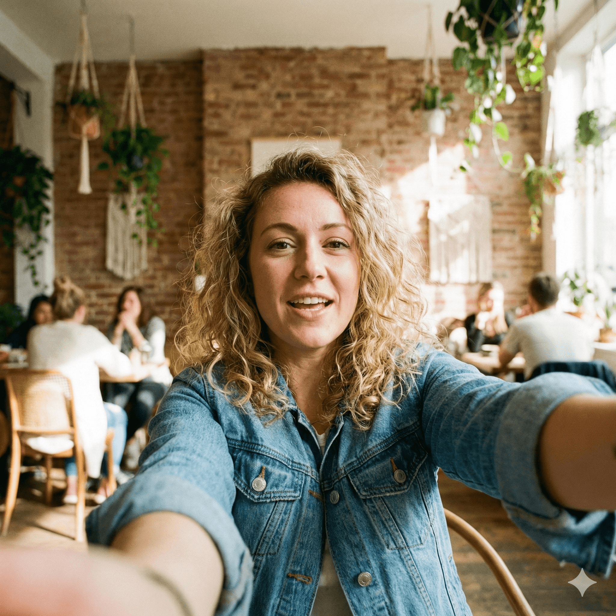 TikTok creator recording UGC content with smartphone